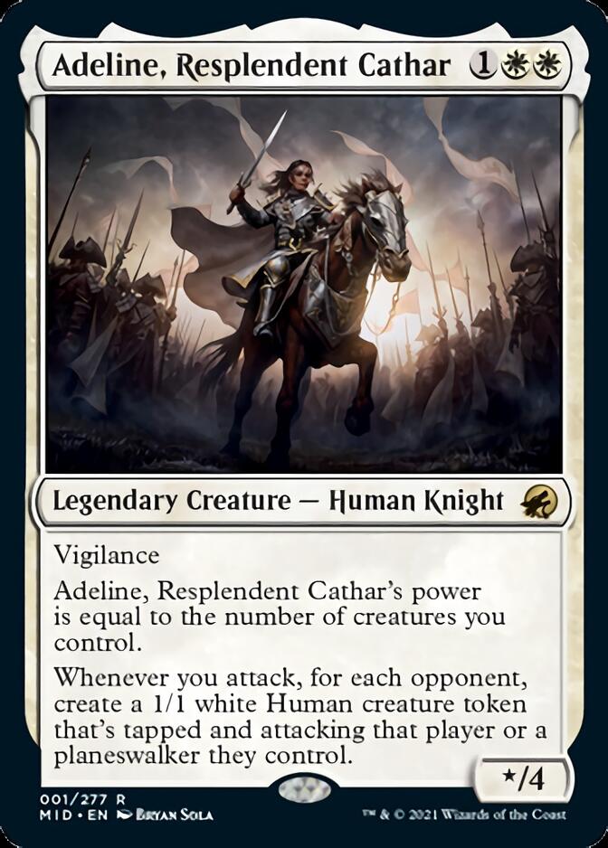 Adeline, Resplendent Cathar [Innistrad: Midnight Hunt] | Exor Games Truro