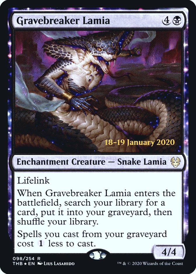 Gravebreaker Lamia [Theros Beyond Death Prerelease Promos] | Exor Games Truro