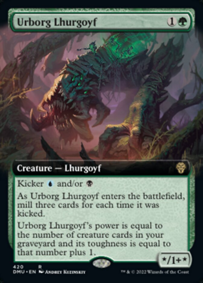 Urborg Lhurgoyf (Extended Art) [Dominaria United] | Exor Games Truro