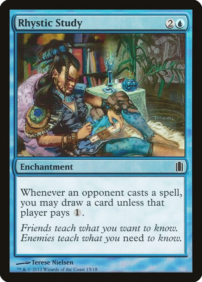Rhystic Study [Commander's Arsenal] | Exor Games Truro