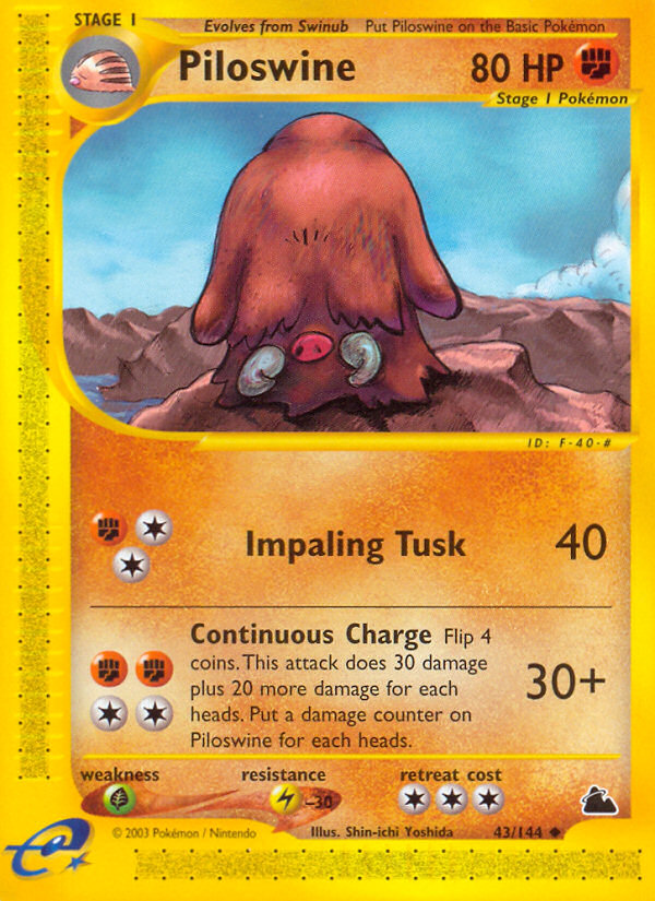 Piloswine (43/144) [Skyridge] | Exor Games Truro