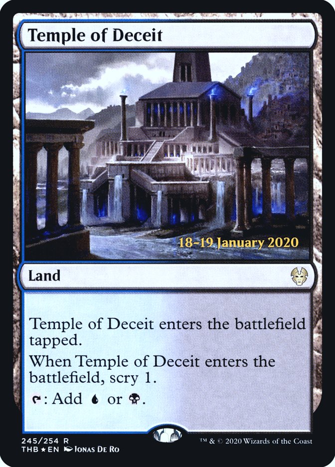 Temple of Deceit [Theros Beyond Death Prerelease Promos] | Exor Games Truro
