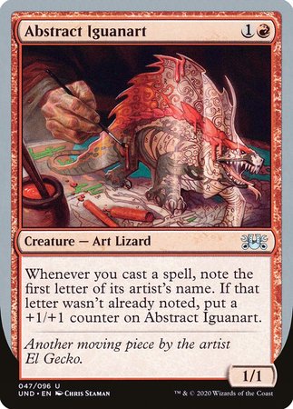 Abstract Iguanart [Unsanctioned] | Exor Games Truro