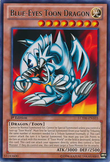 Blue-Eyes Toon Dragon [LCYW-EN103] Rare | Exor Games Truro