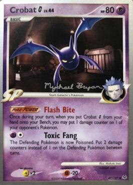 Crobat G LV.44 (47/127) (Happy Luck - Mychael Bryan) [World Championships 2010] | Exor Games Truro