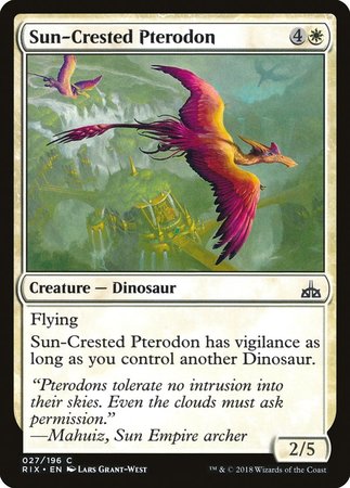 Sun-Crested Pterodon [Rivals of Ixalan] | Exor Games Truro