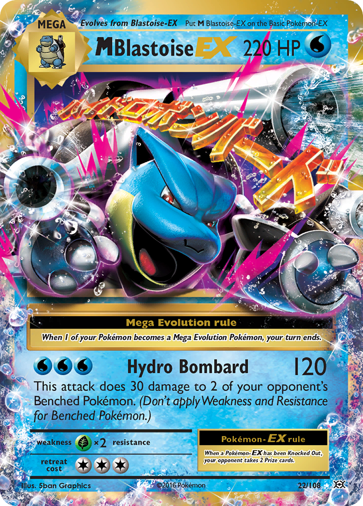 M Blastoise EX (22/108) [XY: Evolutions] | Exor Games Truro