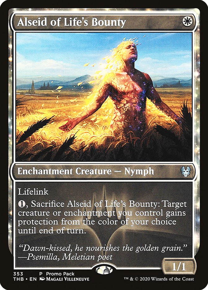 Alseid of Life's Bounty (Promo Pack) [Theros Beyond Death Promos] | Exor Games Truro