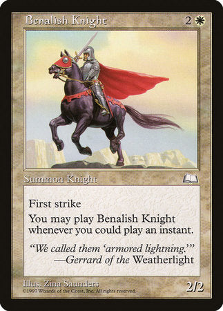 Benalish Knight [Weatherlight] | Exor Games Truro