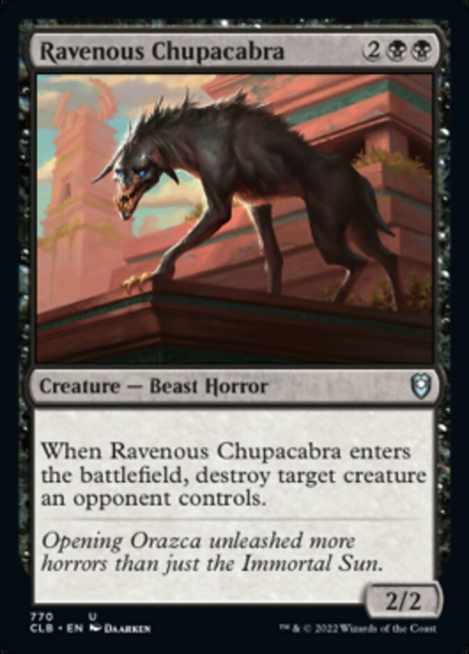 Ravenous Chupacabra [Commander Legends: Battle for Baldur's Gate] | Exor Games Truro