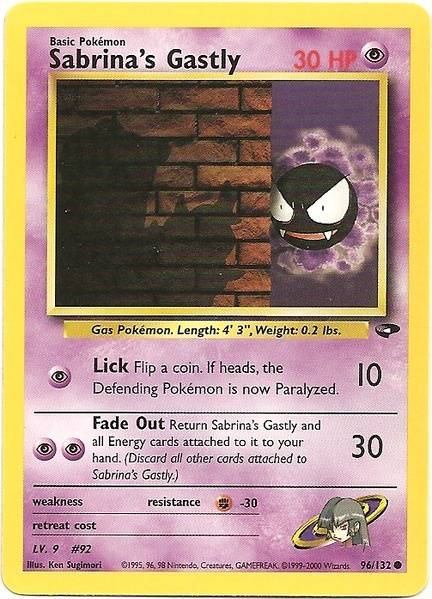 Sabrina's Gastly (96/132) [Gym Challenge Unlimited] | Exor Games Truro