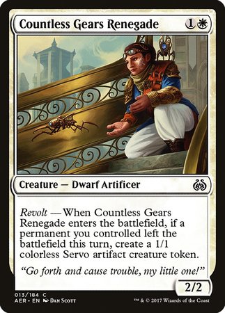 Countless Gears Renegade [Aether Revolt] | Exor Games Truro