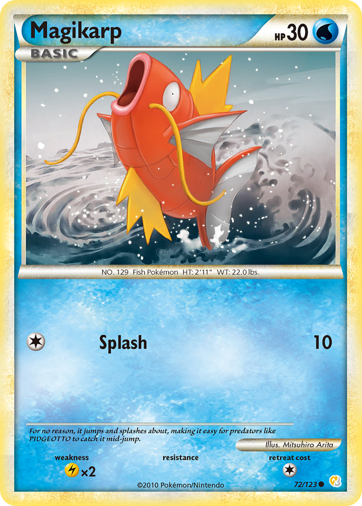 Magikarp (72/123) [HeartGold & SoulSilver: Base Set] | Exor Games Truro