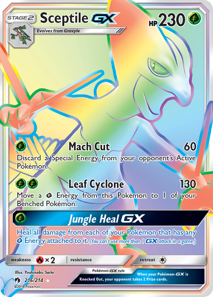 Sceptile GX (216/214) [Sun & Moon: Lost Thunder] | Exor Games Truro