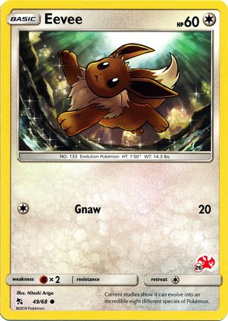 Eevee (49/68) (Charizard Stamp #26) [Battle Academy 2020] | Exor Games Truro