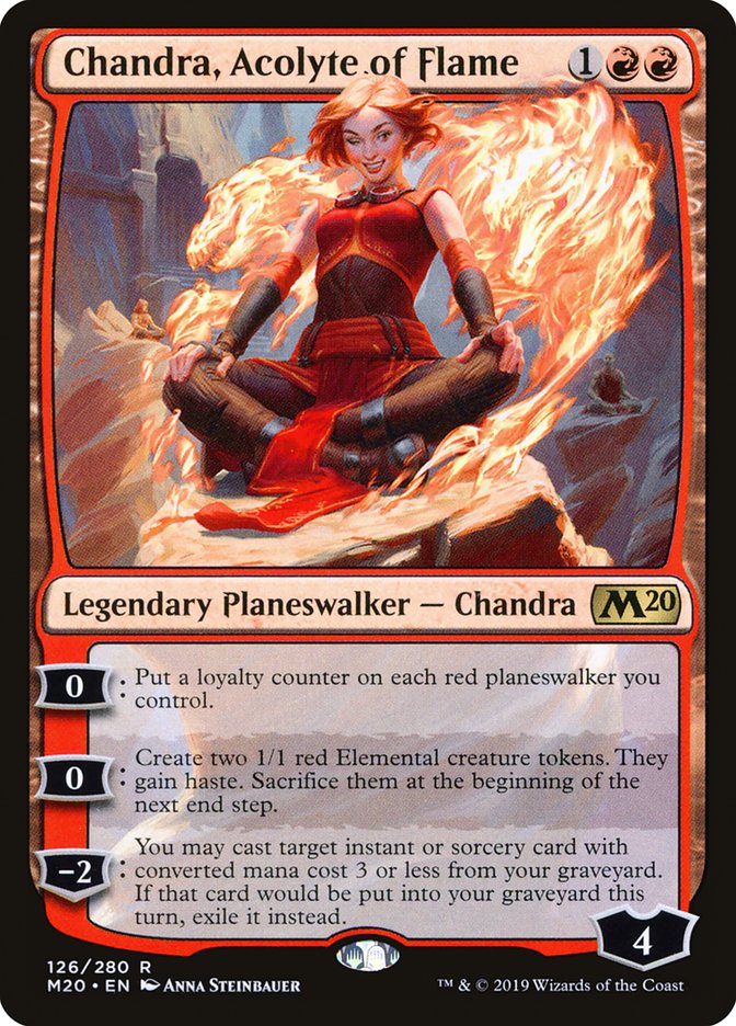 Chandra, Acolyte of Flame [Core Set 2020] | Exor Games Truro