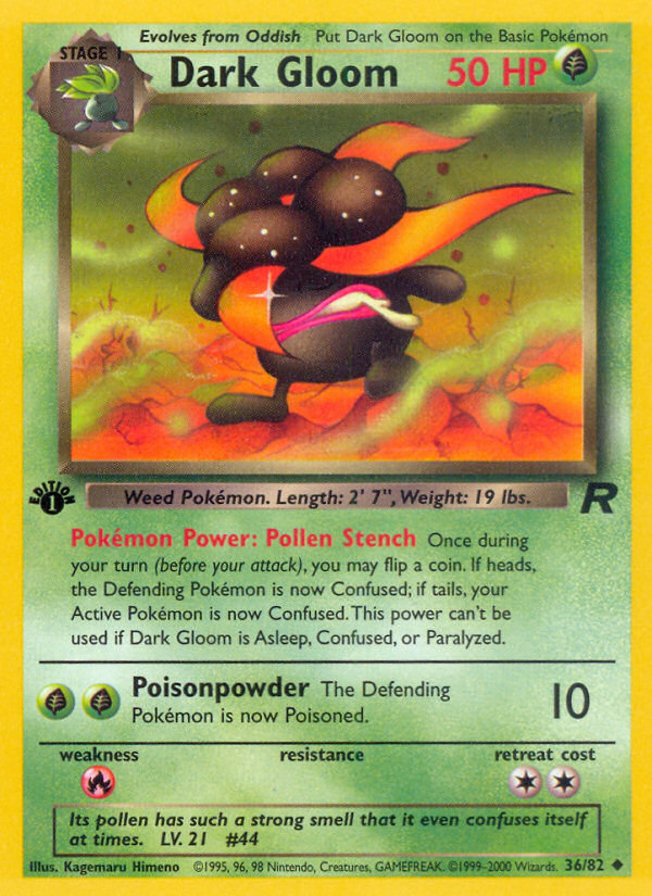 Dark Gloom (36/82) [Team Rocket 1st Edition] | Exor Games Truro