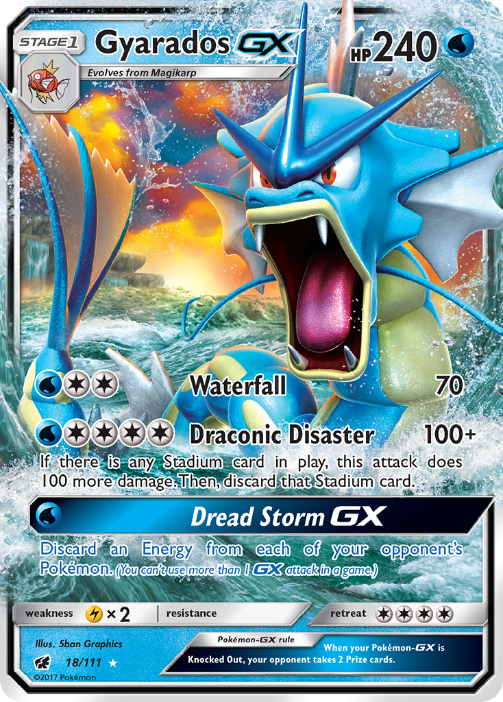 Gyarados GX (18/111) [Sun & Moon: Crimson Invasion] | Exor Games Truro