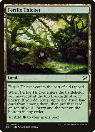 Fertile Thicket [Duel Decks: Nissa vs. Ob Nixilis] | Exor Games Truro