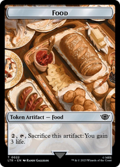 Smaug // Food (0022) Double-Sided Token (Surge Foil) [The Lord of the Rings: Tales of Middle-Earth Tokens] | Exor Games Truro