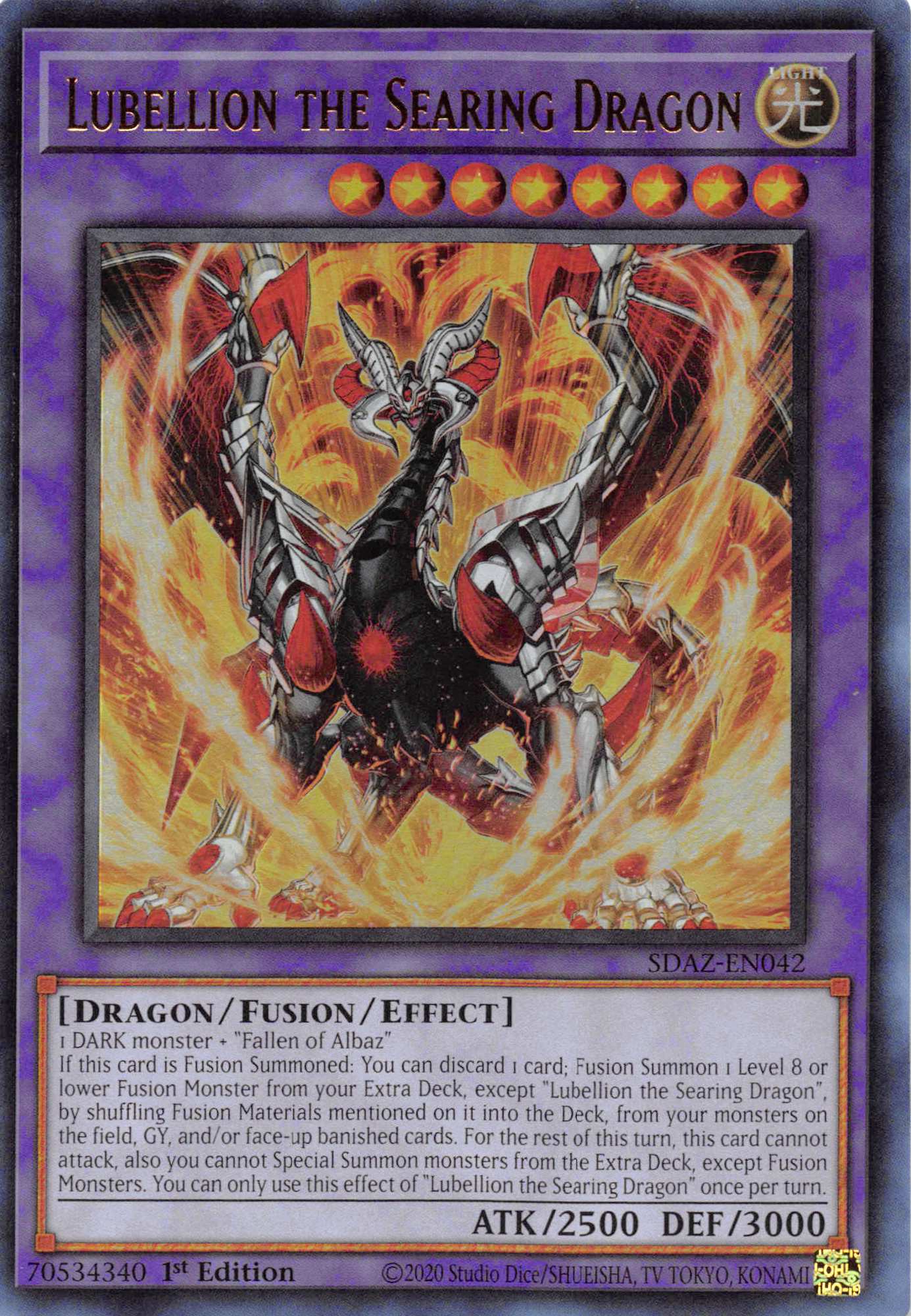 Lubellion the Searing Dragon [SDAZ-EN042] Ultra Rare | Exor Games Truro