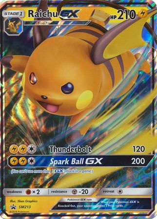 Raichu GX (SM213) (Jumbo Card) [Sun & Moon: Black Star Promos] | Exor Games Truro