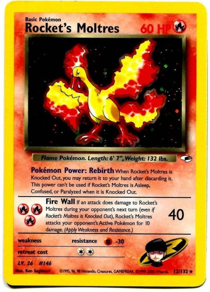 Rocket's Moltres (12/132) [Gym Heroes Unlimited] | Exor Games Truro