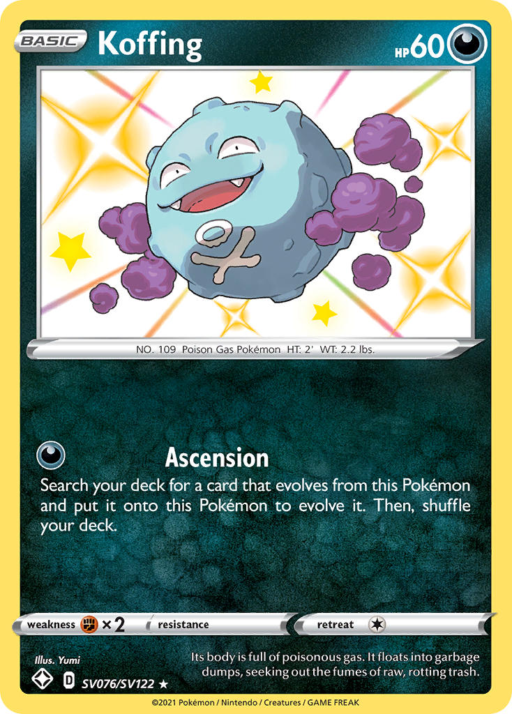 Koffing (SV076/SV122) [Sword & Shield: Shining Fates] | Exor Games Truro