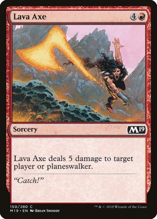 Lava Axe [Core Set 2019] | Exor Games Truro