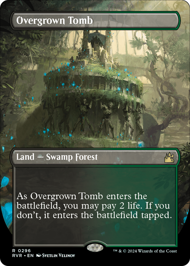 Overgrown Tomb (Borderless) [Ravnica Remastered] | Exor Games Truro