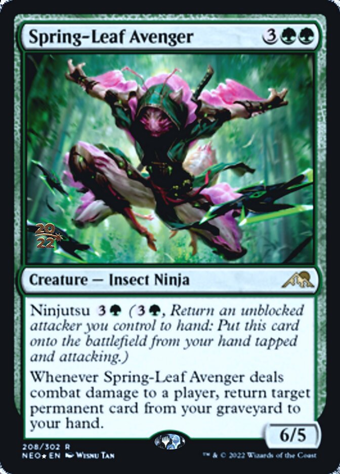 Spring-Leaf Avenger [Kamigawa: Neon Dynasty Prerelease Promos] | Exor Games Truro