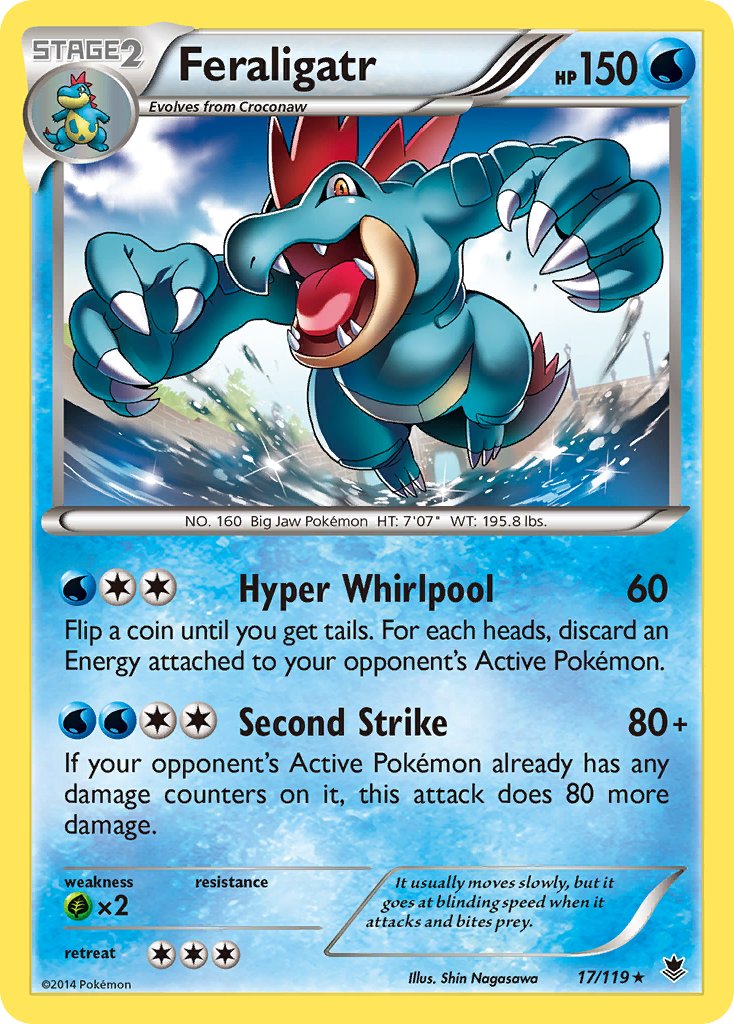 Feraligatr (17/119) (Theme Deck Exclusive) [XY: Phantom Forces] | Exor Games Truro