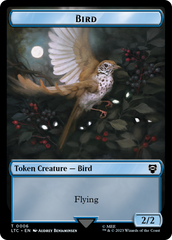 Elf Warrior // Bird Double Sided Token [The Lord of the Rings: Tales of Middle-Earth Commander Tokens] | Exor Games Truro