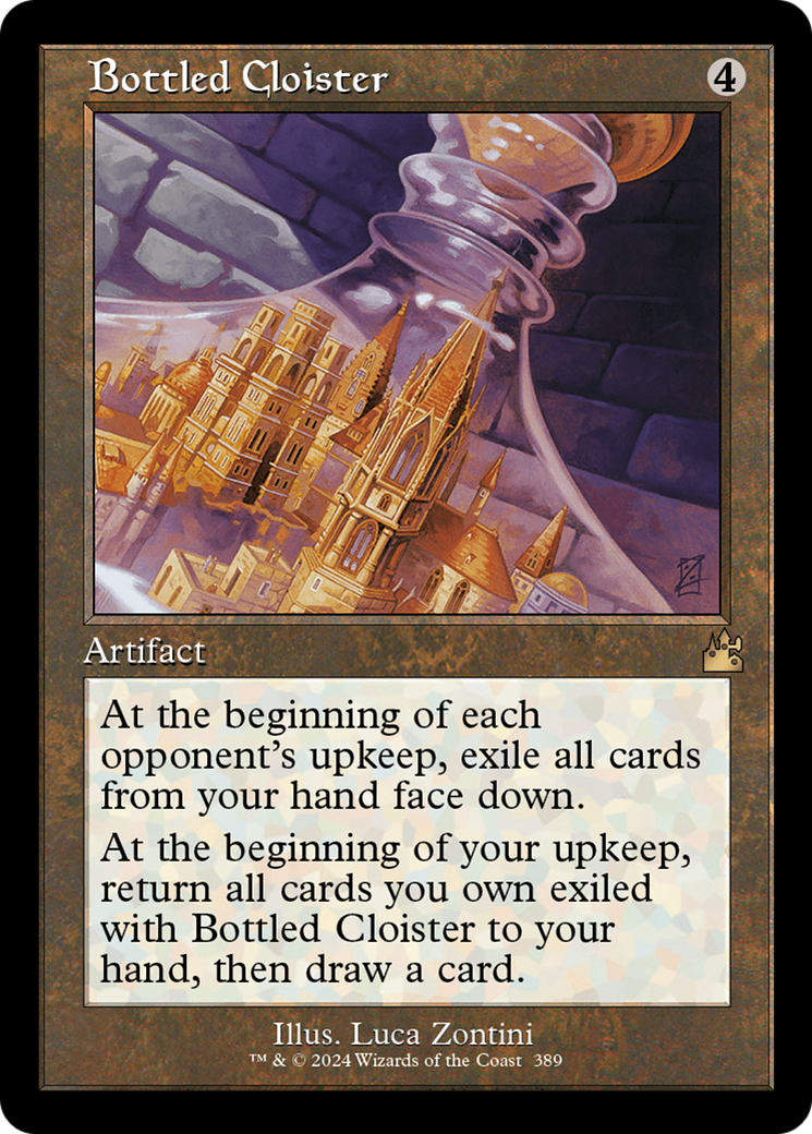 Bottled Cloister (Retro Frame) [Ravnica Remastered] | Exor Games Truro