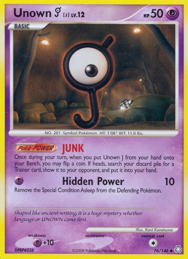 Unown J (76/146) [Diamond & Pearl: Legends Awakened] | Exor Games Truro