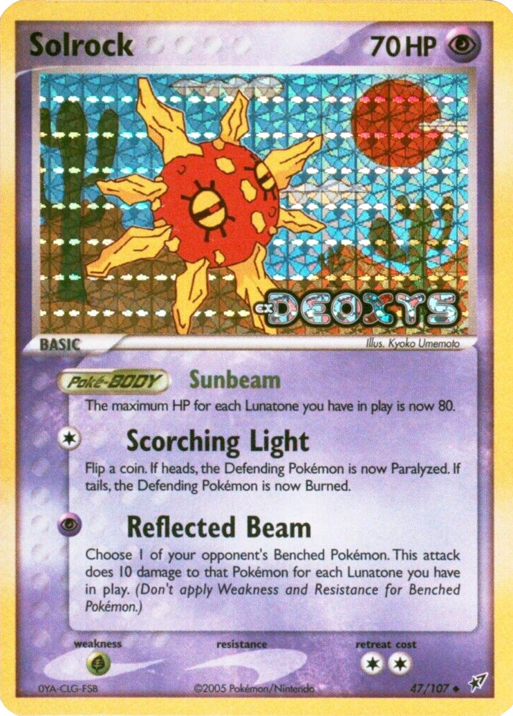 Solrock (47/107) (Stamped) [EX: Deoxys] | Exor Games Truro