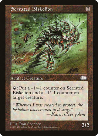 Serrated Biskelion [Weatherlight] | Exor Games Truro