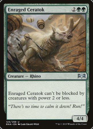 Enraged Ceratok [Ravnica Allegiance] | Exor Games Truro