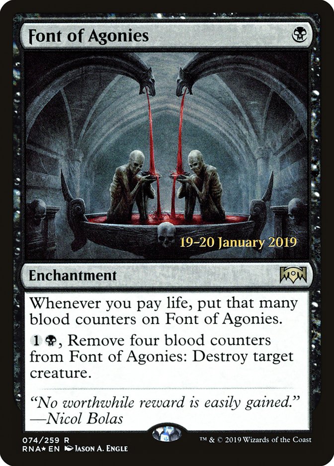 Font of Agonies [Ravnica Allegiance Prerelease Promos] | Exor Games Truro