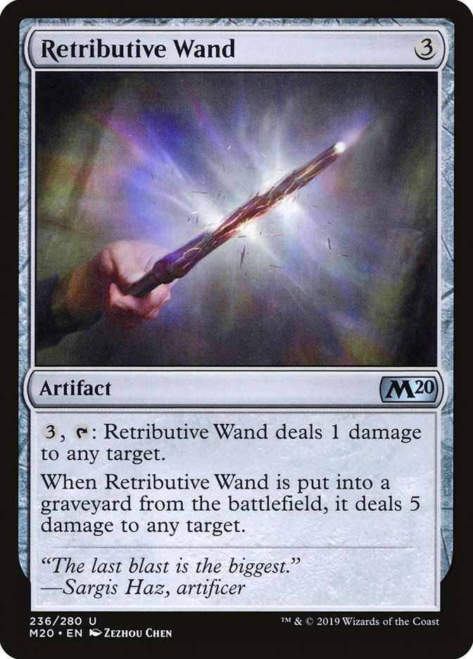 Retributive Wand [Core Set 2020] | Exor Games Truro