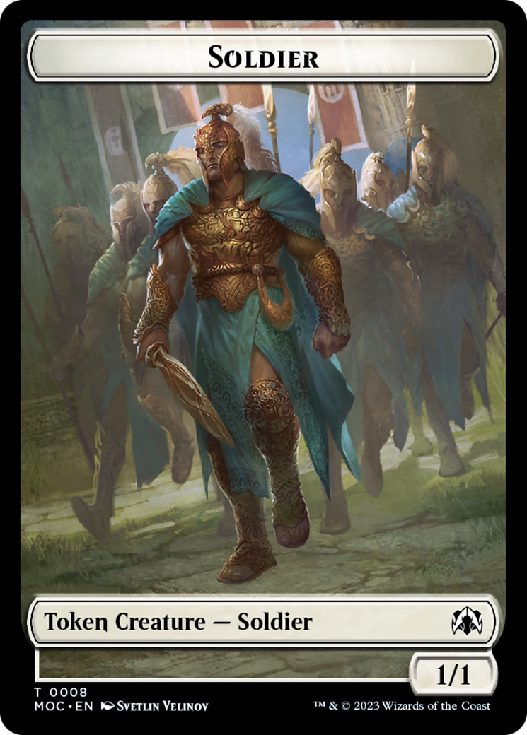 Soldier // Insect Double-Sided Token [March of the Machine Commander Tokens] | Exor Games Truro