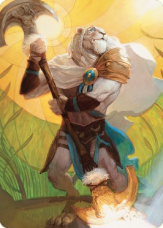 Ajani, Sleeper Agent Art Card [Dominaria United Art Series] | Exor Games Truro