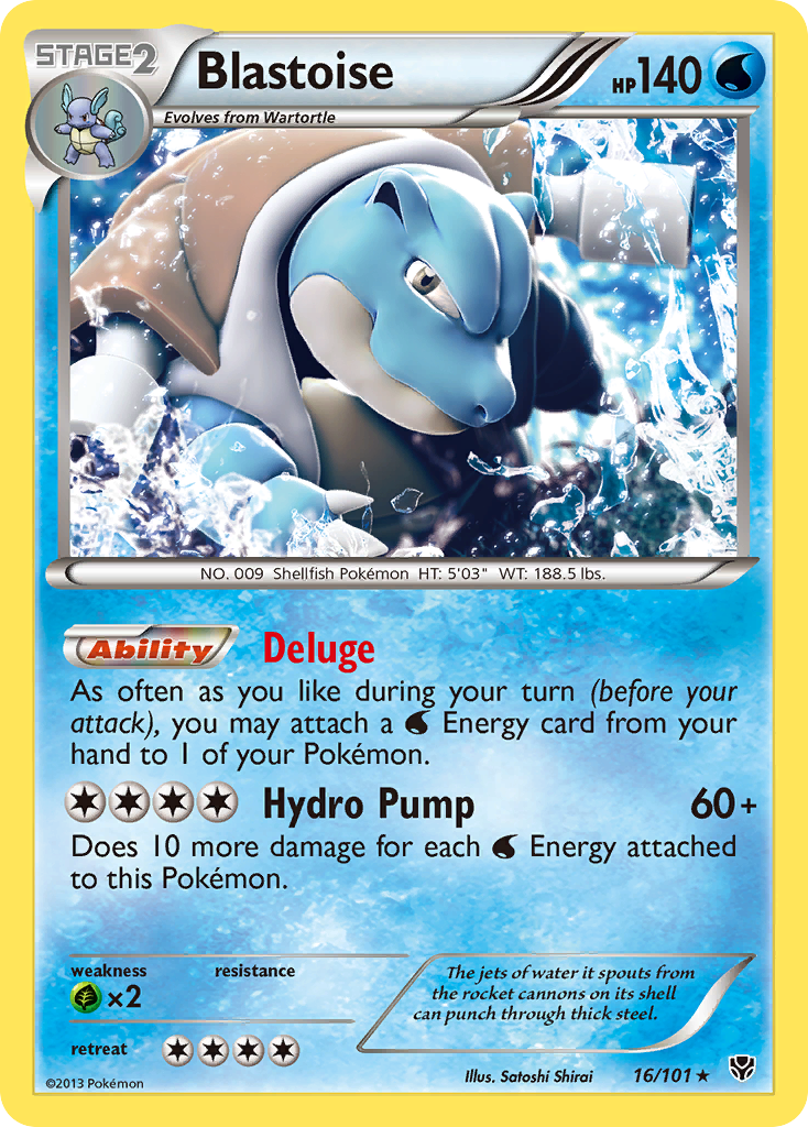 Blastoise (16/101) [Black & White: Plasma Blast] | Exor Games Truro