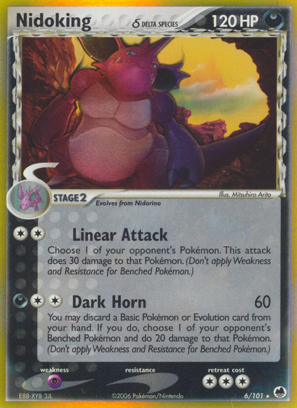 Nidoking (6/101) (Delta Species) [EX: Dragon Frontiers] | Exor Games Truro