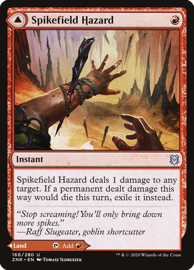 Spikefield Hazard // Spikefield Cave [Zendikar Rising] | Exor Games Truro
