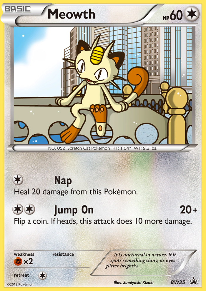 Meowth (BW35) [Black & White: Black Star Promos] | Exor Games Truro