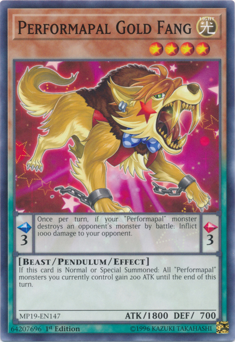 Performapal Gold Fang [MP19-EN147] Common | Exor Games Truro