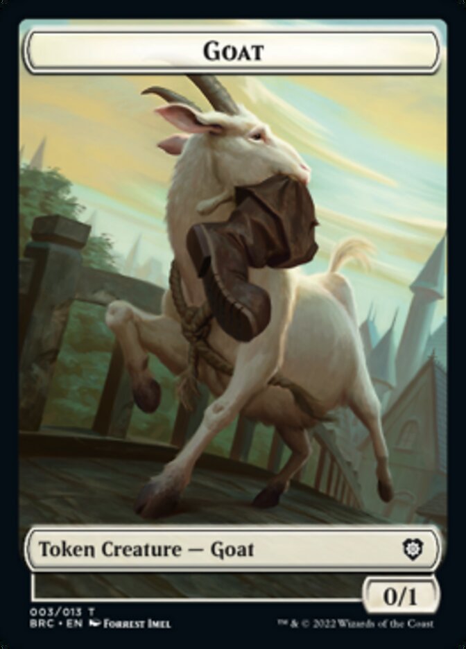 Construct (008) // Goat Double-Sided Token [The Brothers' War Commander Tokens] | Exor Games Truro