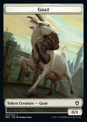 Construct (008) // Goat Double-Sided Token [The Brothers' War Commander Tokens] | Exor Games Truro
