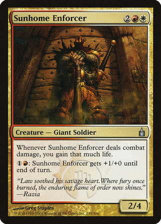 Sunhome Enforcer [Ravnica: City of Guilds] | Exor Games Truro